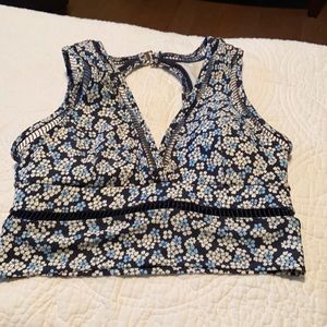 Michael Kors bathing suit top. Back top closure